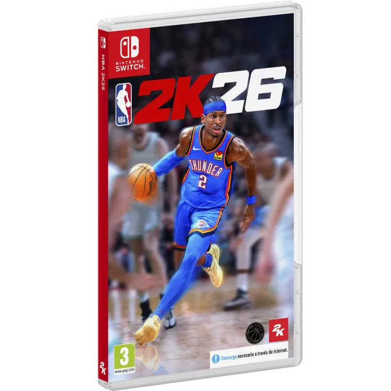 NBA 2K26 SWITCH JUEGO FÍSICO PARA NINTENDO SWITCH NECESARIA DESCARGA VERSIÓN ESPAÑOLA GARANTÍA EUROPEA EUROPEAN WARRANT     VERSIÓN ESPAÑOLA GARANTÍA EU