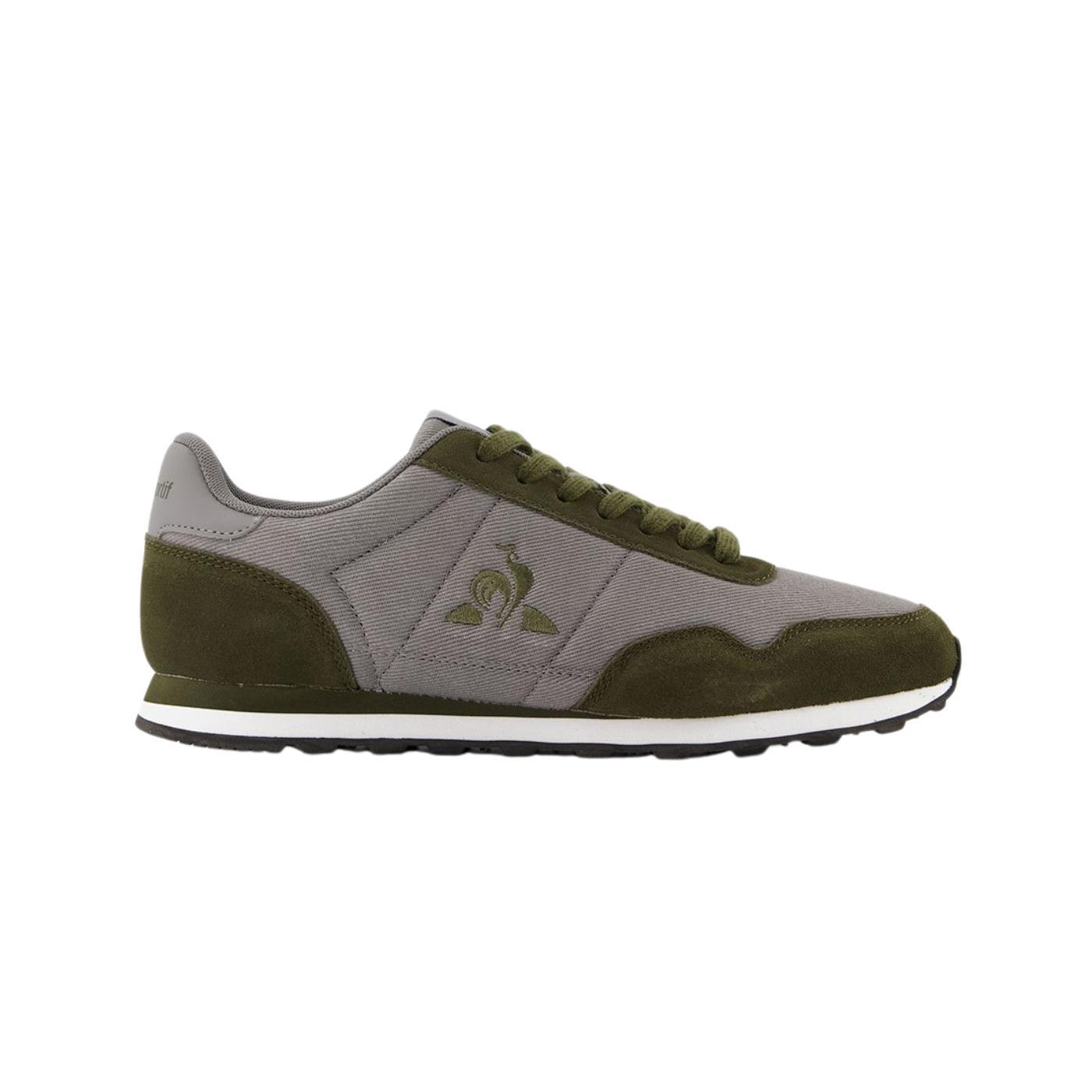 Zapatillas le coq sportif astra twill gris verde de hombre.