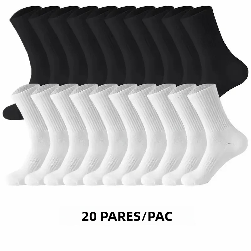 TK Calcetines De Cuello Redondo Neutrales Para Hombre 5/10/20 Pares Absorbentes De Sudor Transpirables Para Todas Las Estaciones Deporte Calcetines De Poliéster Y Spandex