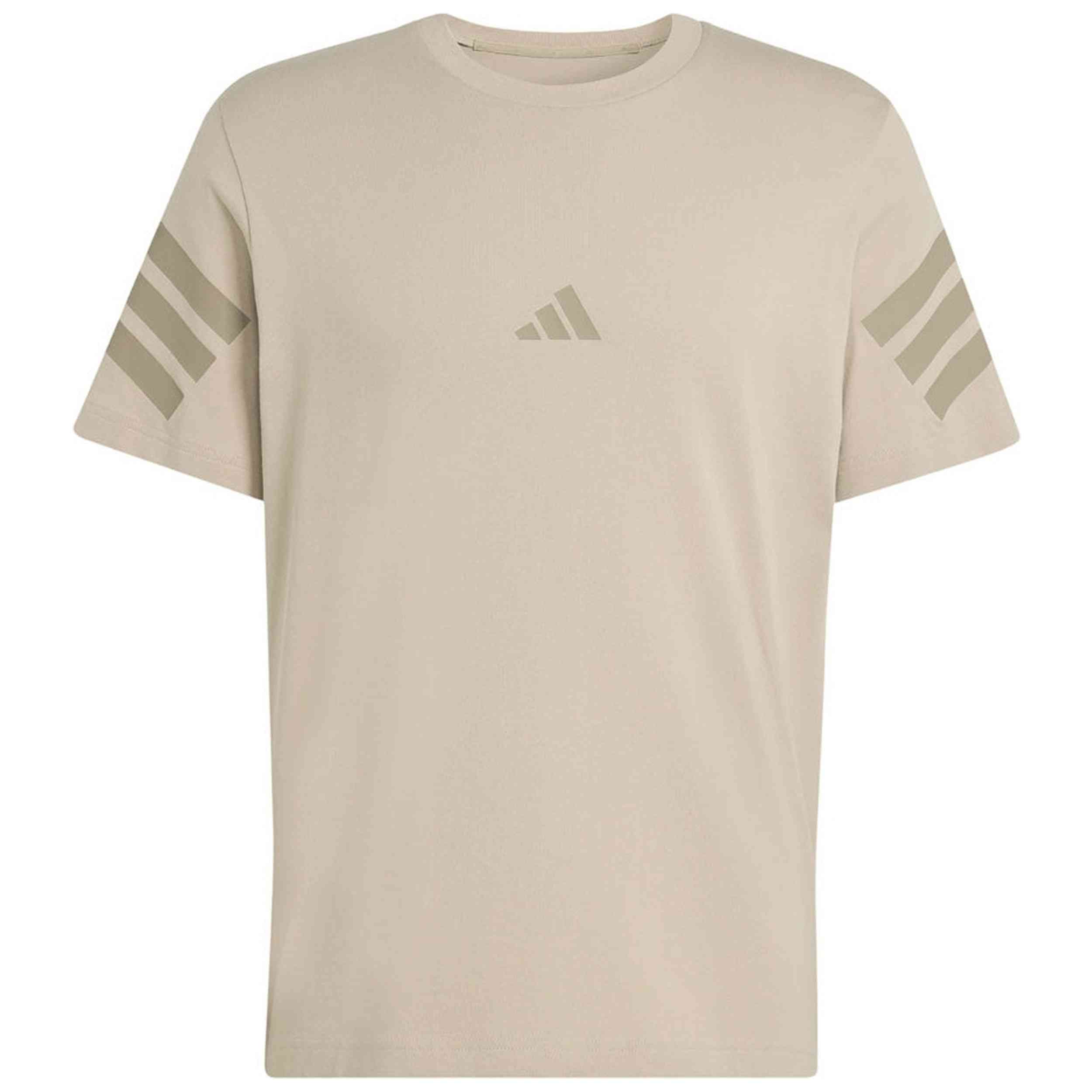 Camiseta De Manga Corta Adidas modelo adidas Camiseta Future Icons 3 Bandas para Hombre en color Beige