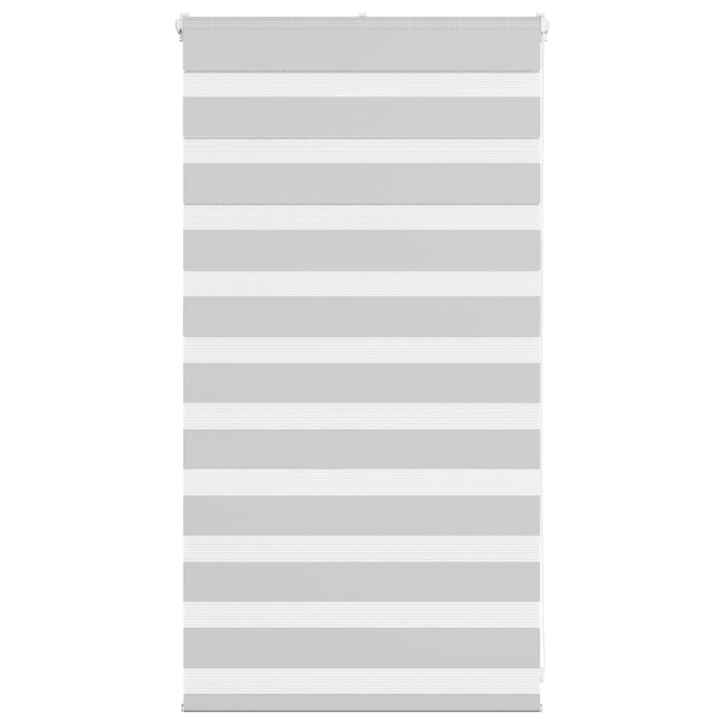 vidaXL Estor cebra gris claro 75x100cm tejido ancho 70,9 cm poliéster