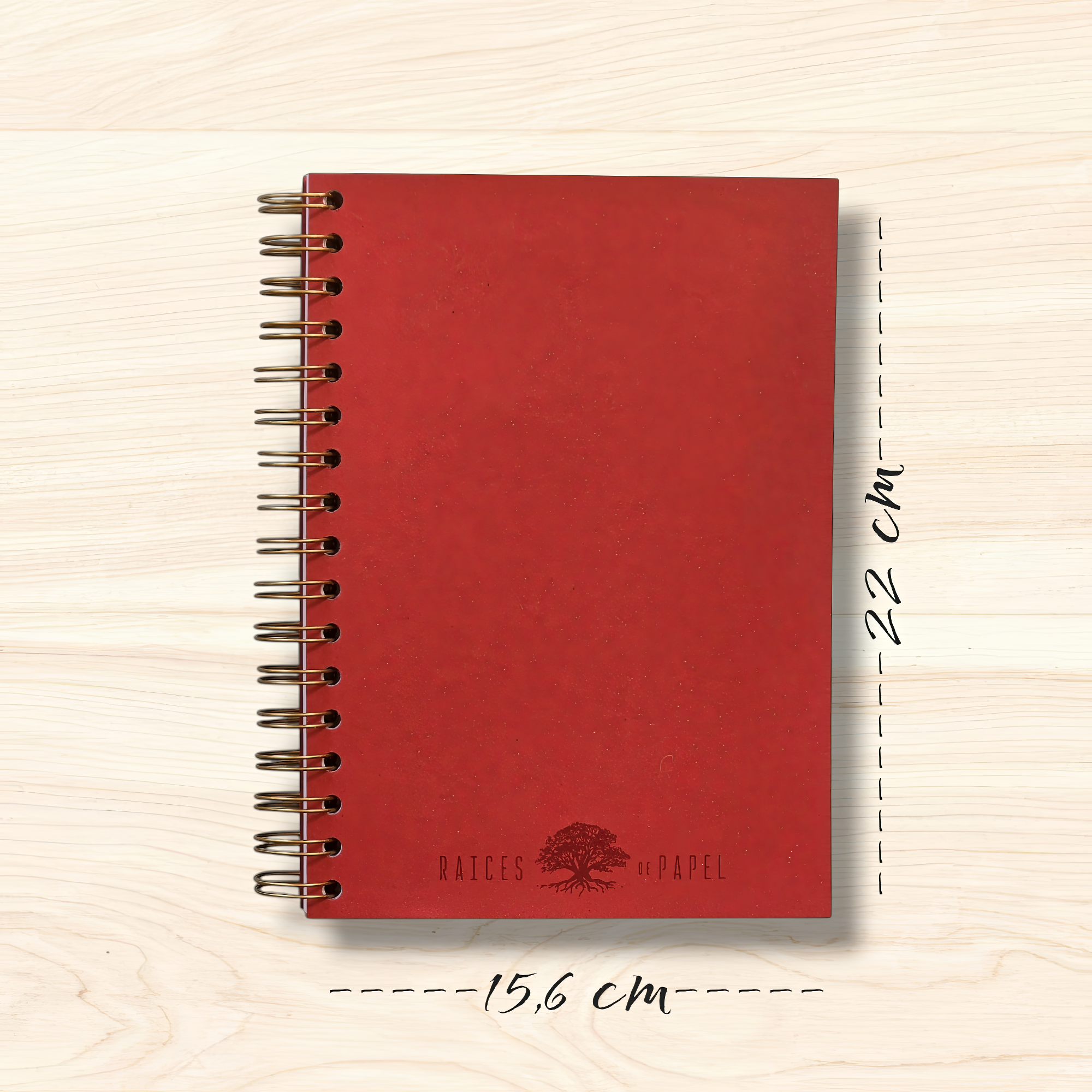 Cuaderno Ecológico Tapas Naturales A5+ 15.6 x 22 cm - Packs 1, 2, 3 y 4 unidades - 200 Páginas Papel Reciclado 100 g para el Interior - RAICES DE PAPEL,  Sostenible, Orgánico y Premium - Regalo Ecológico Perfecto para amantes de la naturaleza eco-friendly