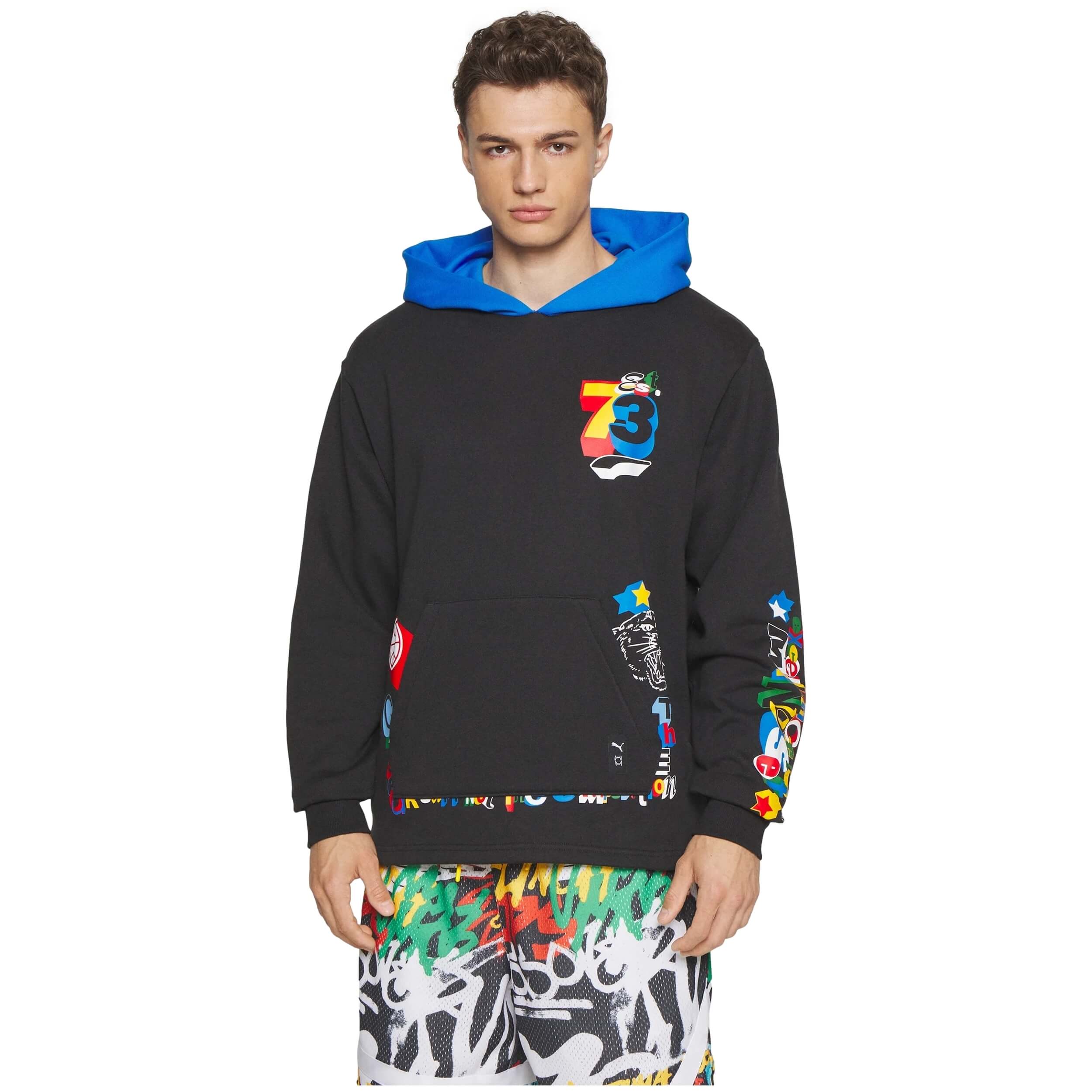 Sudadera con Capucha Puma Trash Talk Basketball Hoodie para hombre en color negro
