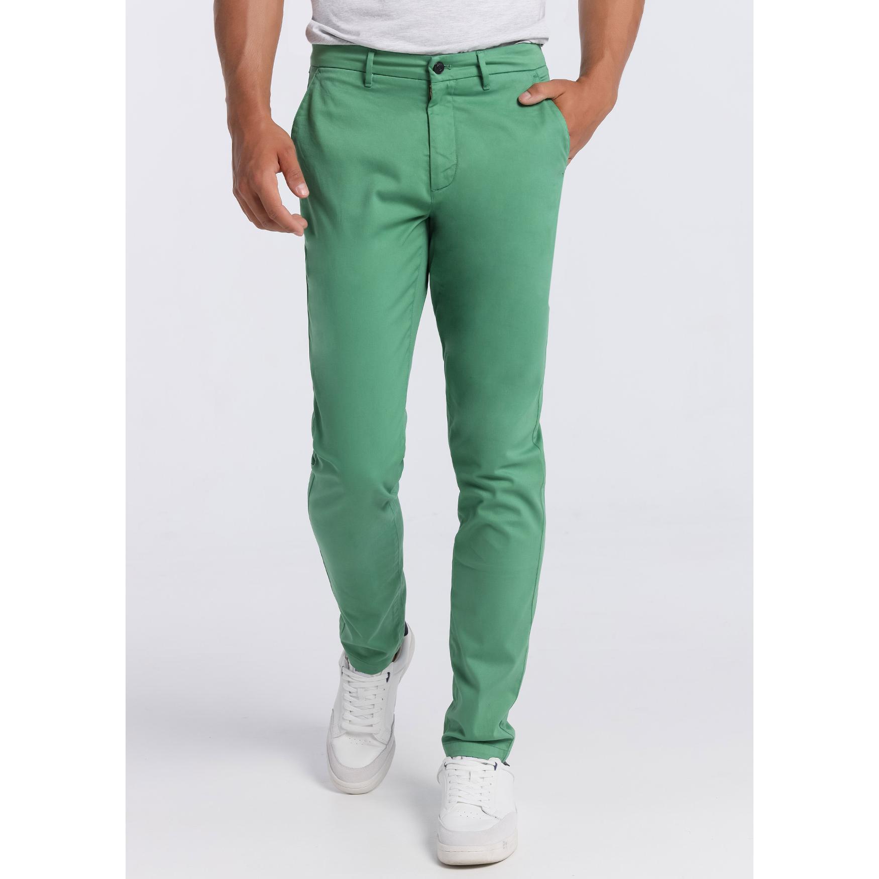 SIX VALVES - Pantalon Chino - Caja Media - Slim - Tallaje en Pulgadas- Tallaje en Pulgadas