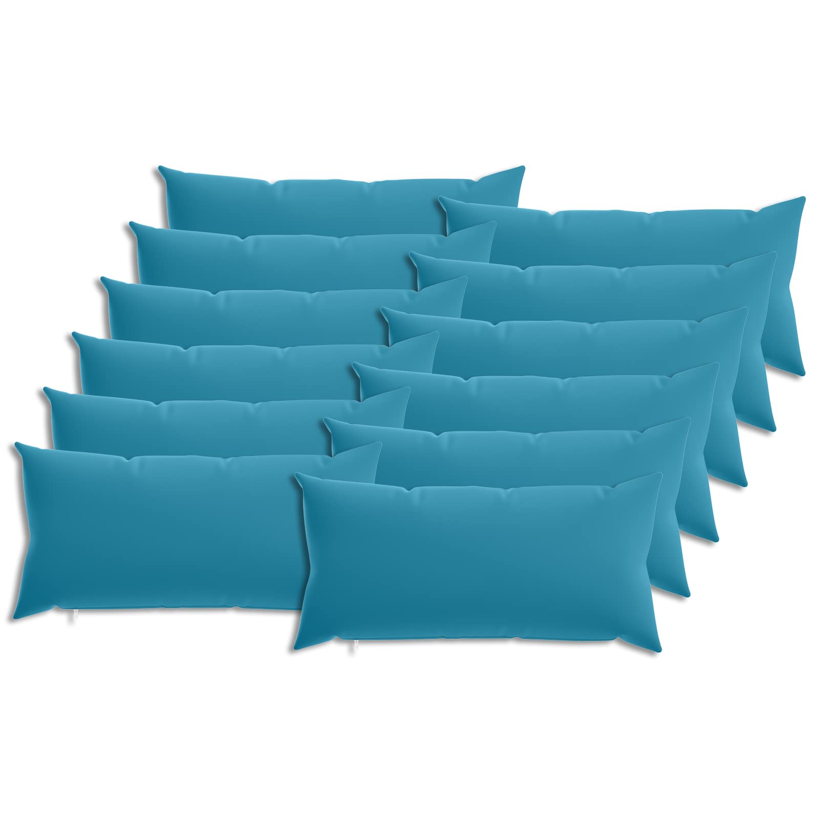 vidaXL Funda de almohada 12 uds. HEERLEN  40 x 80 cm Poliéster Multicolor