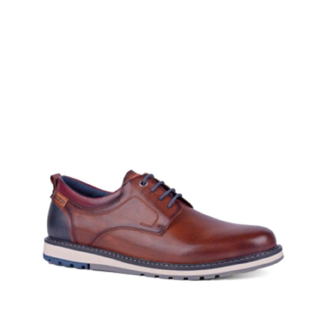 PIKOLINOS  BERNA M8J-4183 ZAPATO DE CABALLERO DE PIEL NATURAL DE PRIMERA CALIDAD, CON CORDONES Y CON PLANTILLA EXTRAIBLE. CUELLO ACOLCHADO Y PISO DECAUCHO RESISTENTE Y FLEXIBLE.