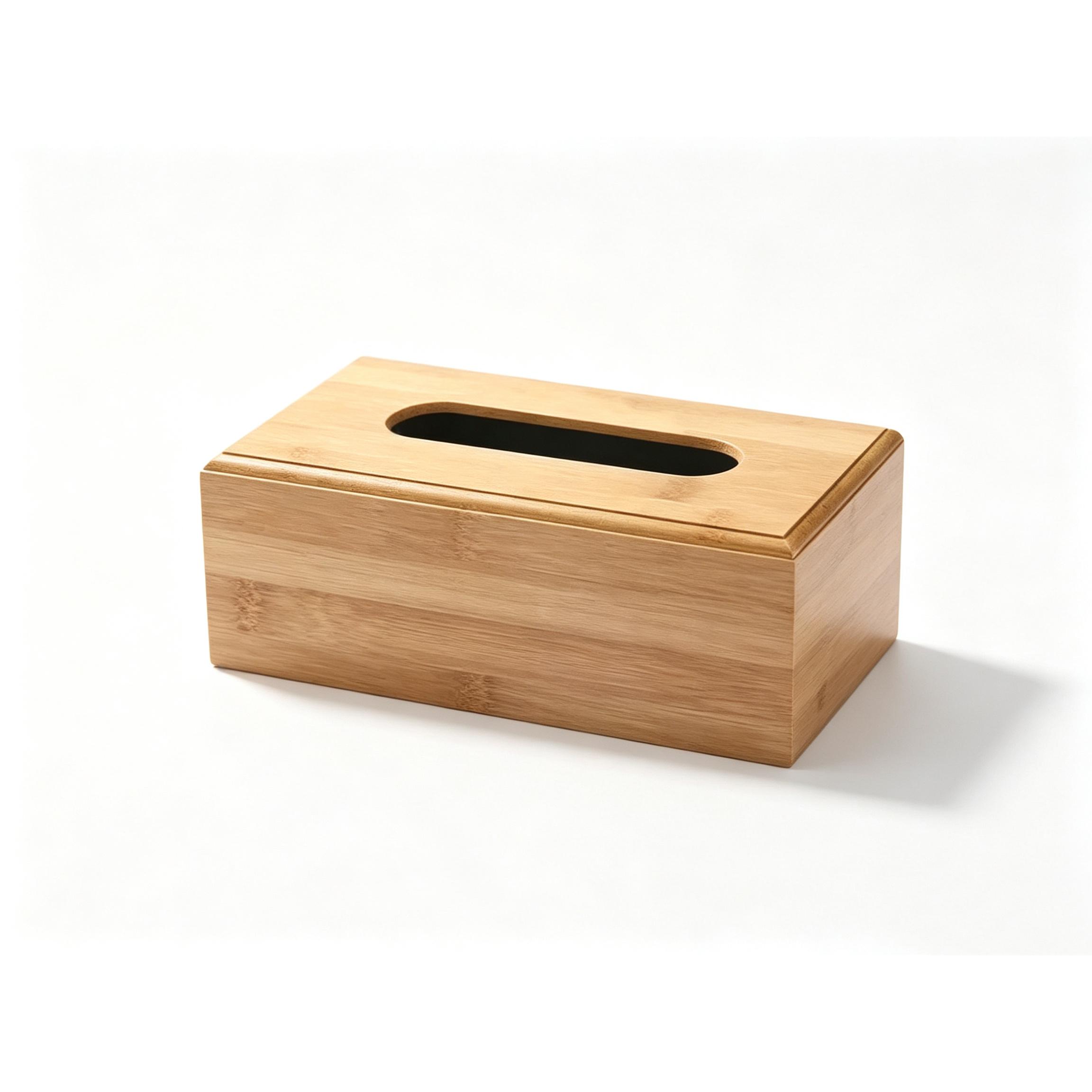 TopRed | Caja de Pañuelos de Bambú con Tapa Magnética, Organizador de Pañuelos de Varios Diseños y Medidas, para Salón, Baño, Cocina y Oficina, Decoración de Hogar