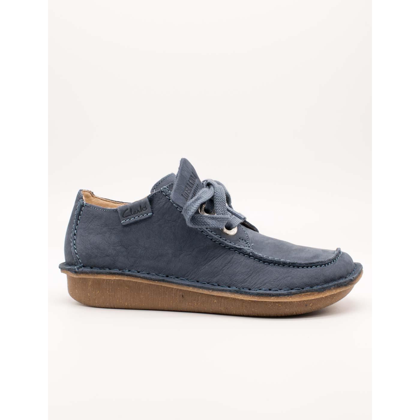Zapato Clarks 26176288 Funny Dream Blue Nubuck de Mujer