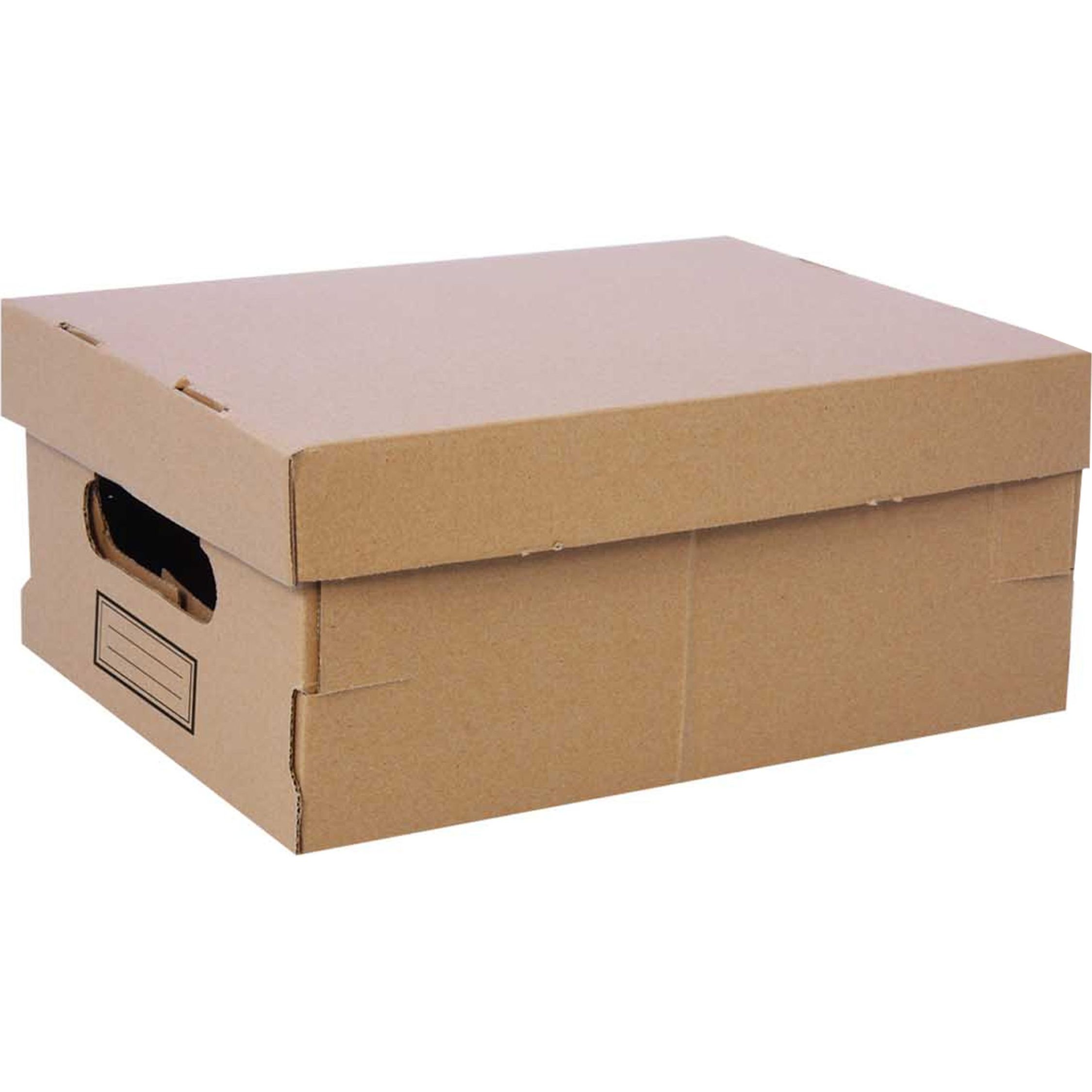 Confortime - Caja Multiusos de Cartón Ecológico Brown 30x22.5x12.5cm - Resistente y Práctica Caja Para Organización Eficiente, Versátil y Duradera, Reciclable