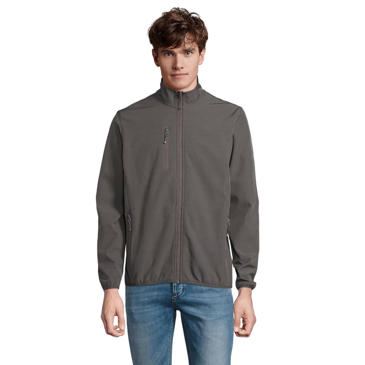 Chaqueta Softshell SOL'S Falcon para Hombre – Abrigo Técnico Cortavientos y Repelente al Agua, Chaqueta Deportiva Funcional con Forro Polar Exterior, Estilo Casual Urbano