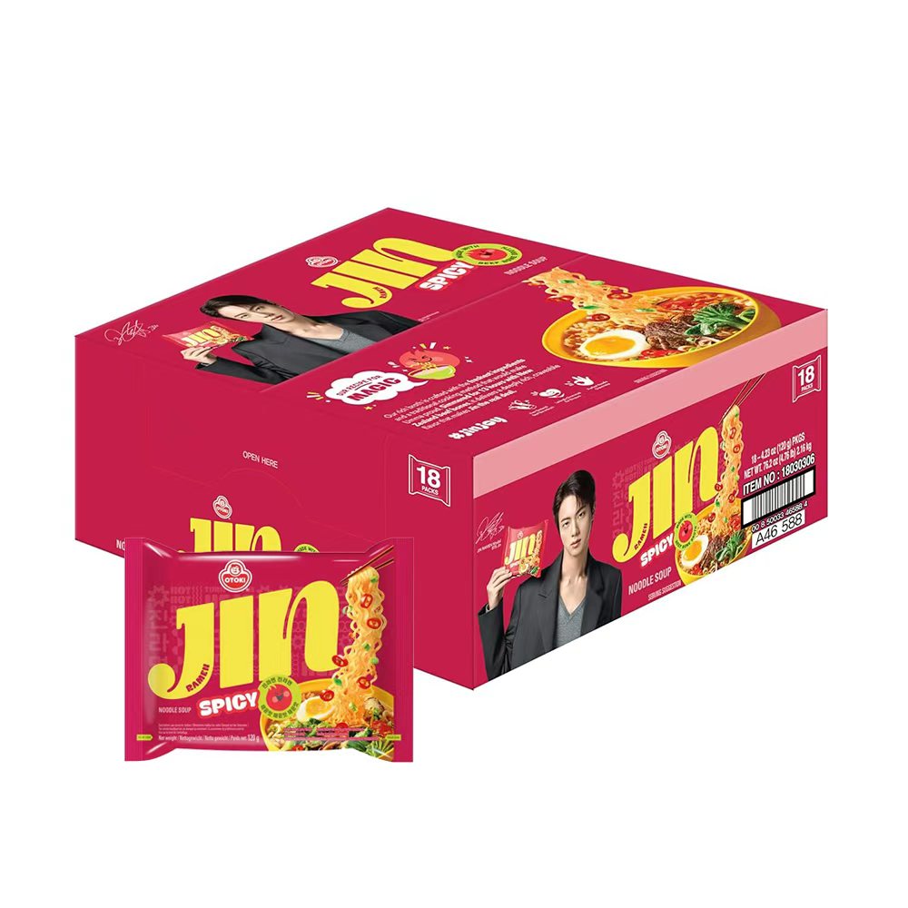 Olemart Ramen Instantáneos 20 Packs,Jin ramen picante, mild varios sabores, bibimyun, Ansungtangmyun Korea Ramen Nonshim