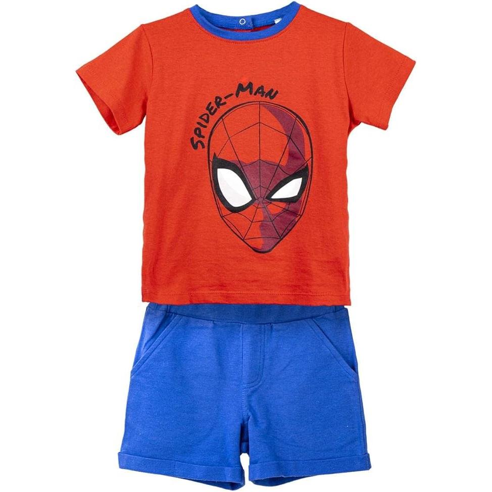 Cerdá Conjunto verano dos piezas rojo Spiderman Marvel ropa textil infantil