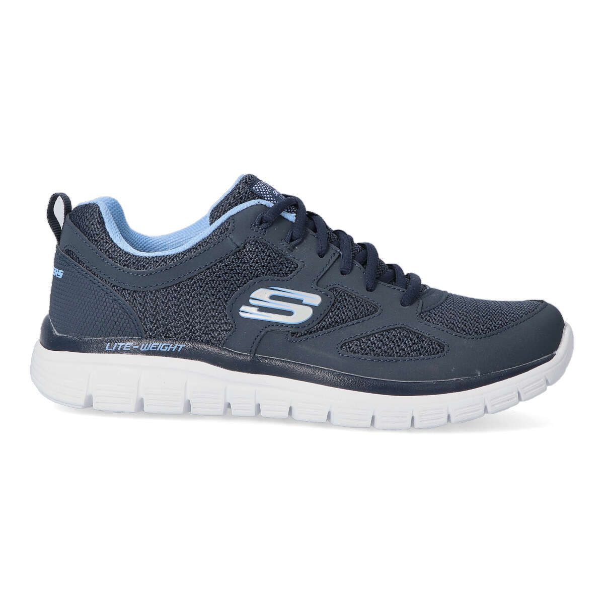 Skechers - Zapatillas deportivas Burns Agoura para mujer con plantilla Memory Foam y parte superior de piel Trubuck color negro