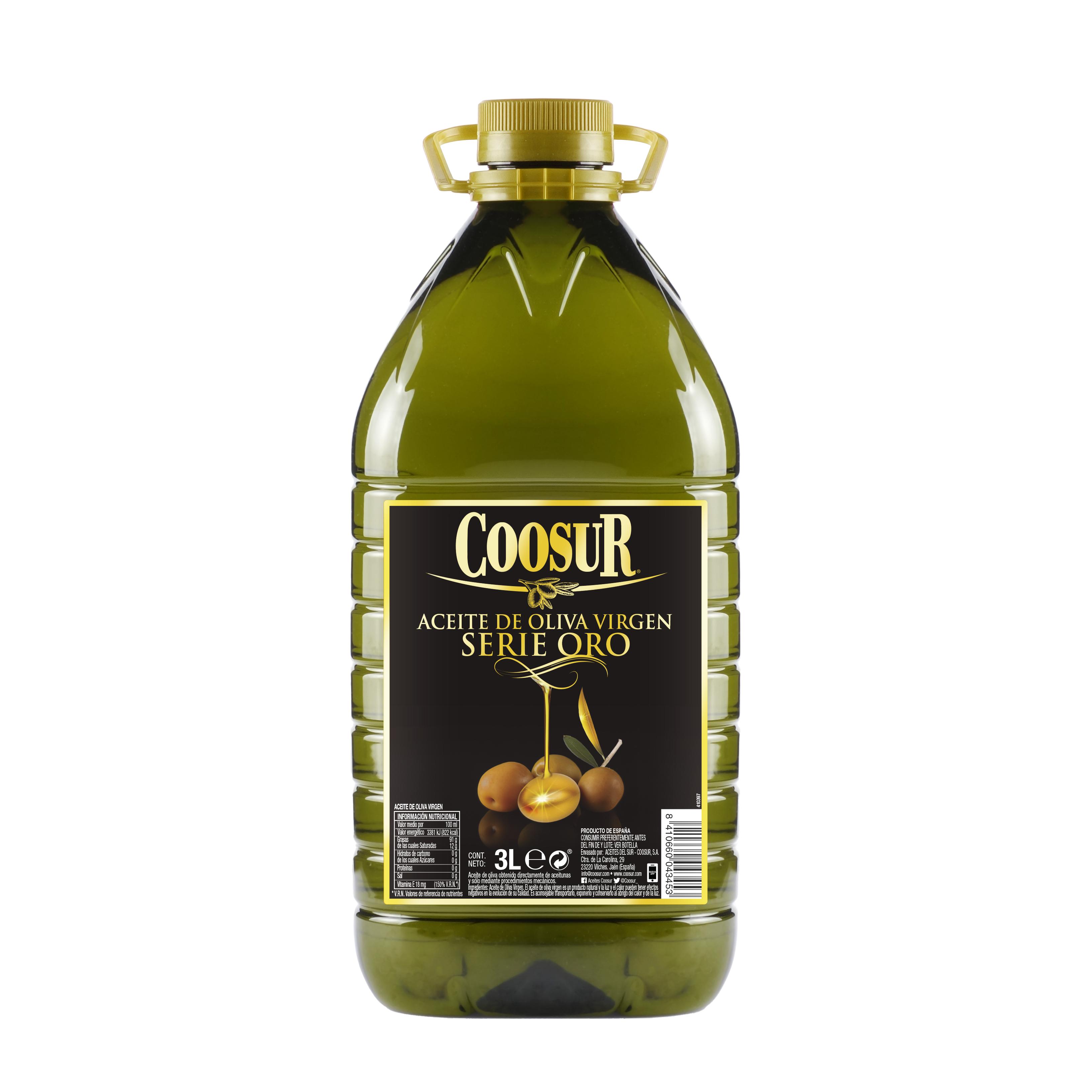 Aceite de Oliva Virgen Garrafa 3L Serie Oro Coosur