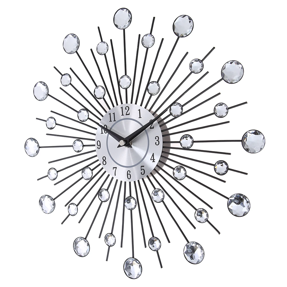 TK Reloj De Pared Digital De 33cm Conimiento De Cuarzo Y Funda Artística Energizado Por Batería Para Decoración Del Hogar Y Sala De Estar