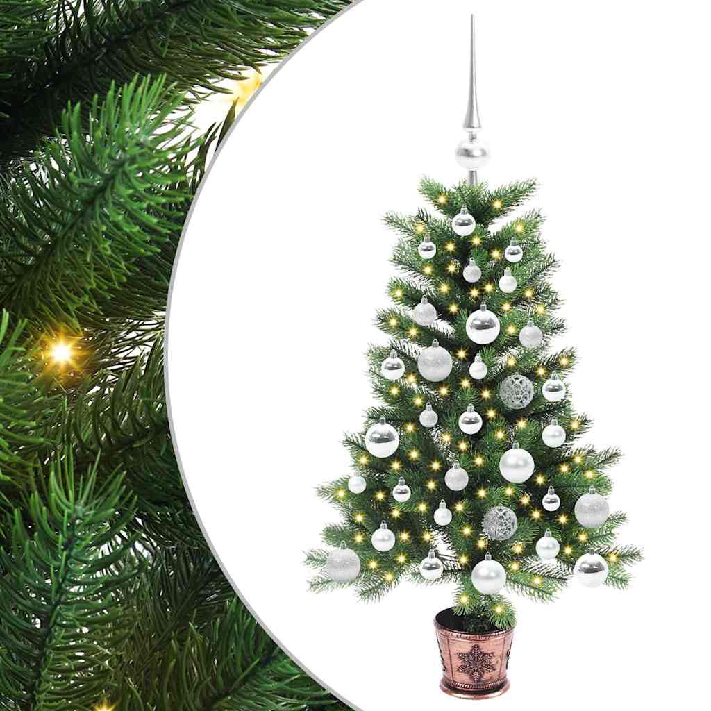 vidaXL Árbol de Navidad con 150 LED con soporte Verde 90 cm PE