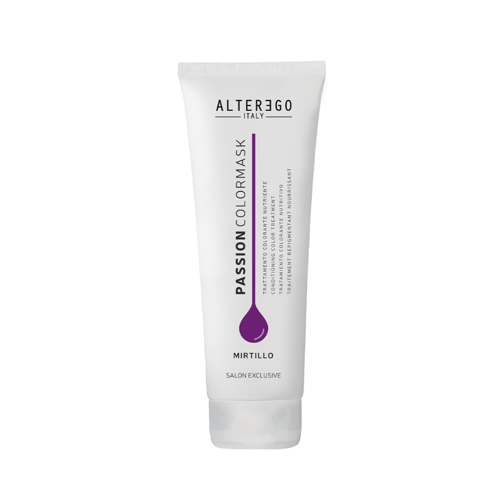 Alterego Passion Color Mask Mirtillo Violet 250ml – Alter Ego PassionMask Violet, Colormask Violeta para Cabello, Mascarilla Capilar con Color