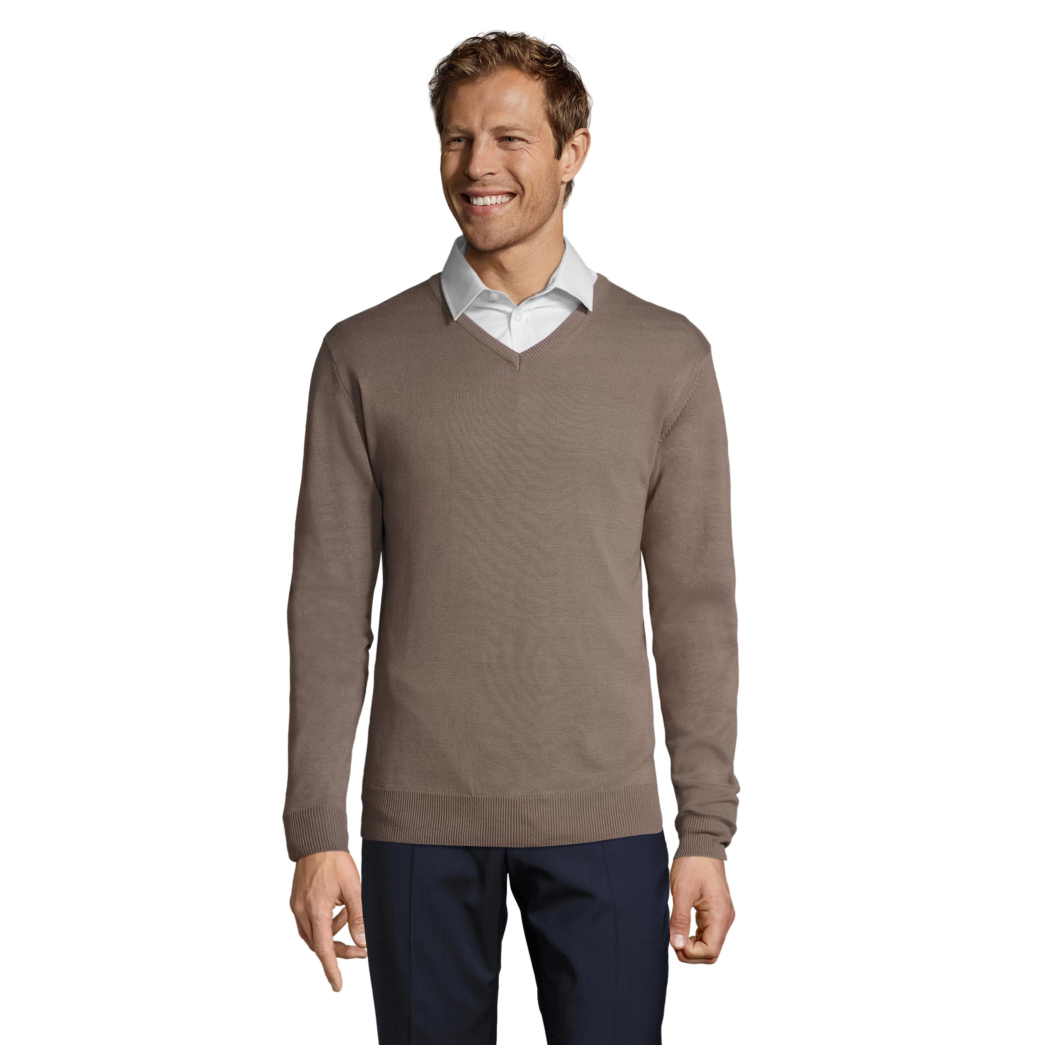 Sweater MARNAULA Galaxy Men de Alta Calidad con Cuello en Pico, Disponible en Varios Colores y Tallas (S a 3XL)