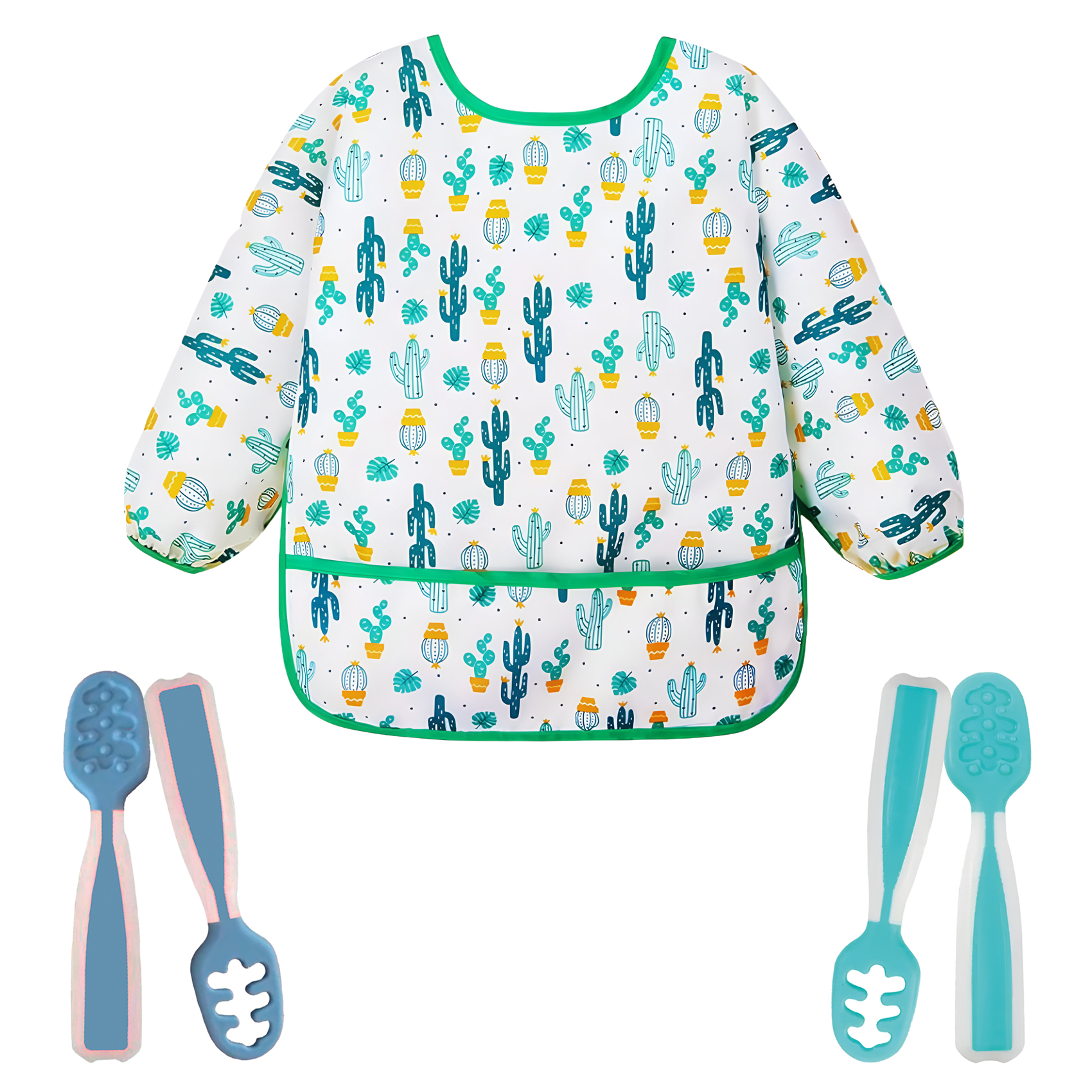 Cuchara Silicona Bebe - Utensilios para la alimentación, Cuchara Bebe, Cubiertos Bebe, Cuchara Bebe Aprendizaje, Cuchara Bebe Silicona, Precucharas Bebe Blw en 2 Etapas, Cucharas Bebe 6 Meses Recomendadas por Nutricionistas, SENSBABY