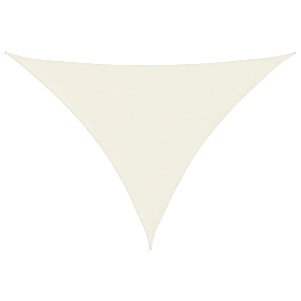 vidaXL Toldo de vela triangular tela Oxford 5x7x7 m Color Antracita, Crema, Blanco