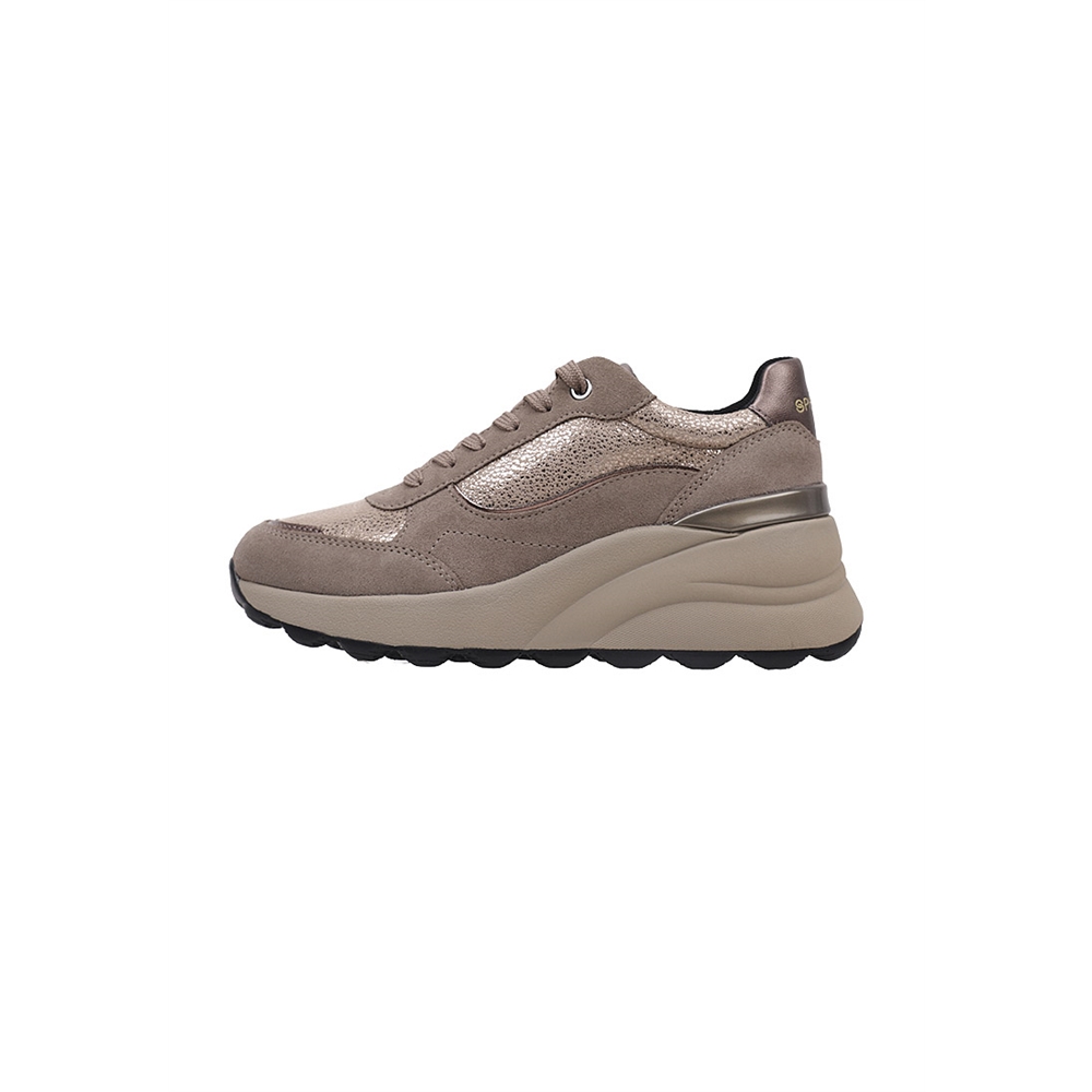 Geox D SPHERICA EC13 A Deportivas Con Cuña Mujer Marrón