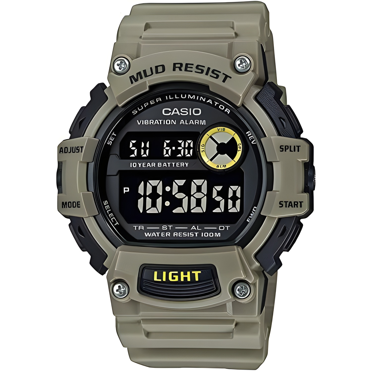 Reloj hombre deportivo Casio TRT-110H-5B Hora Dual 10 años batería correa resina