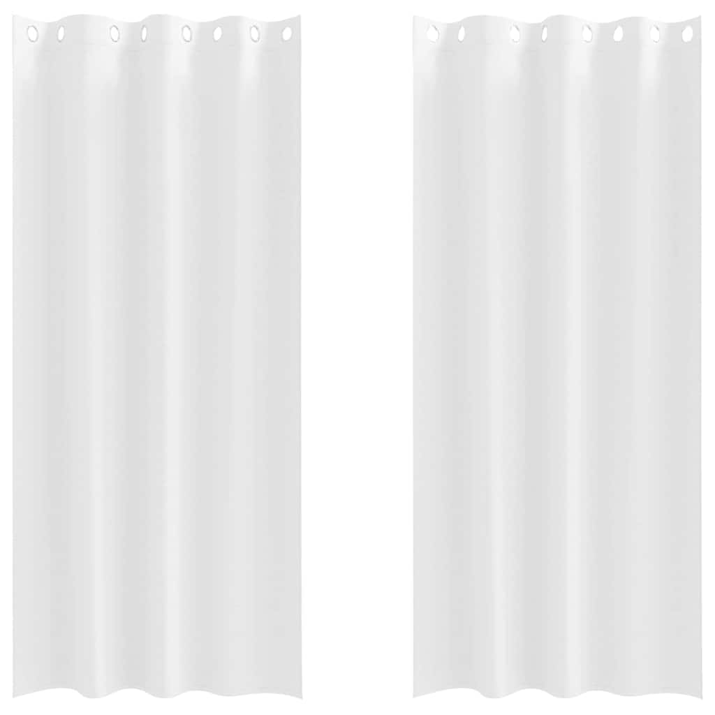 vidaXL Cortinas Opacas con Anillas 2 pcs 260 x 140 cm Poliéster