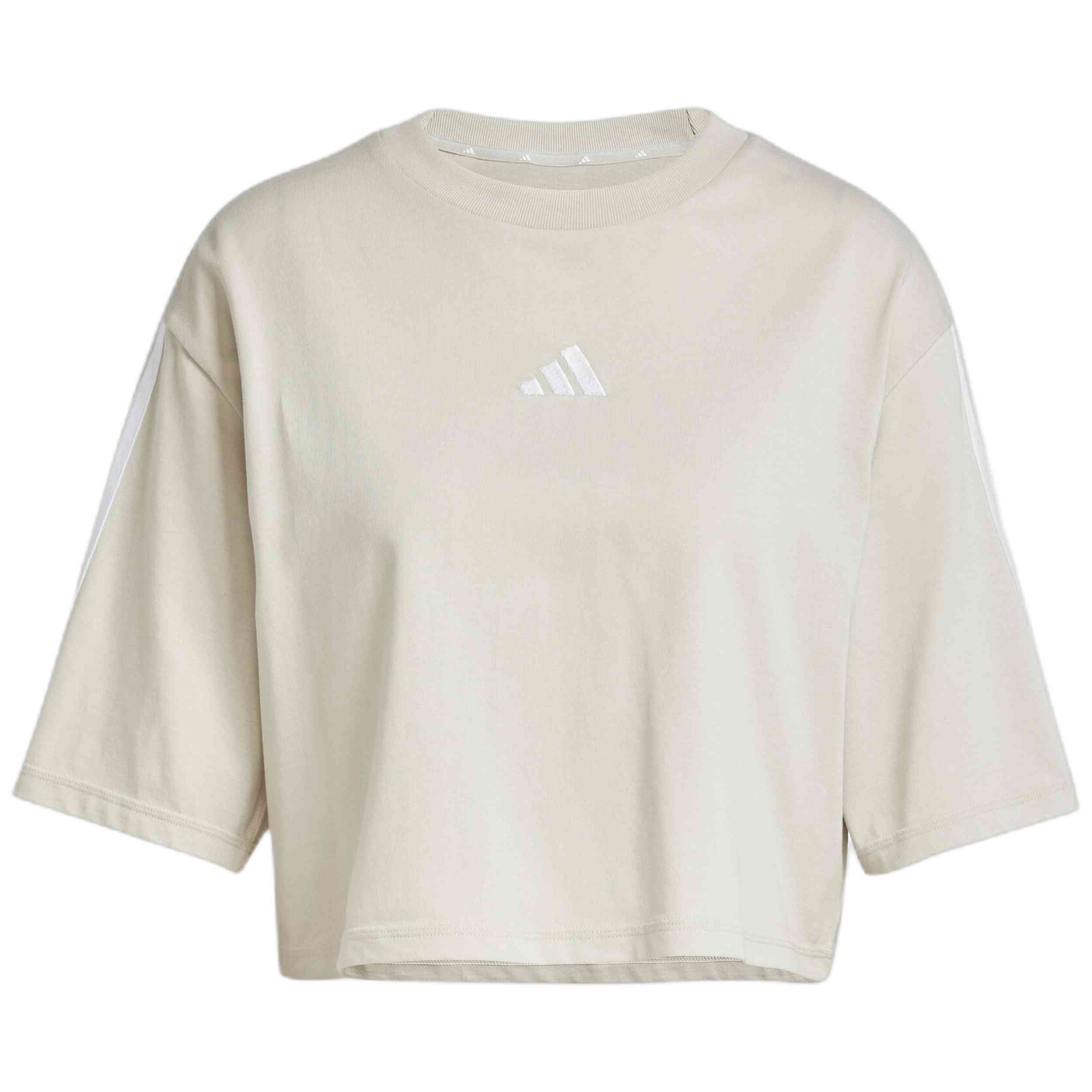 Camiseta De Manga Corta Adidas modelo JE1204 para Mujer en color Beige