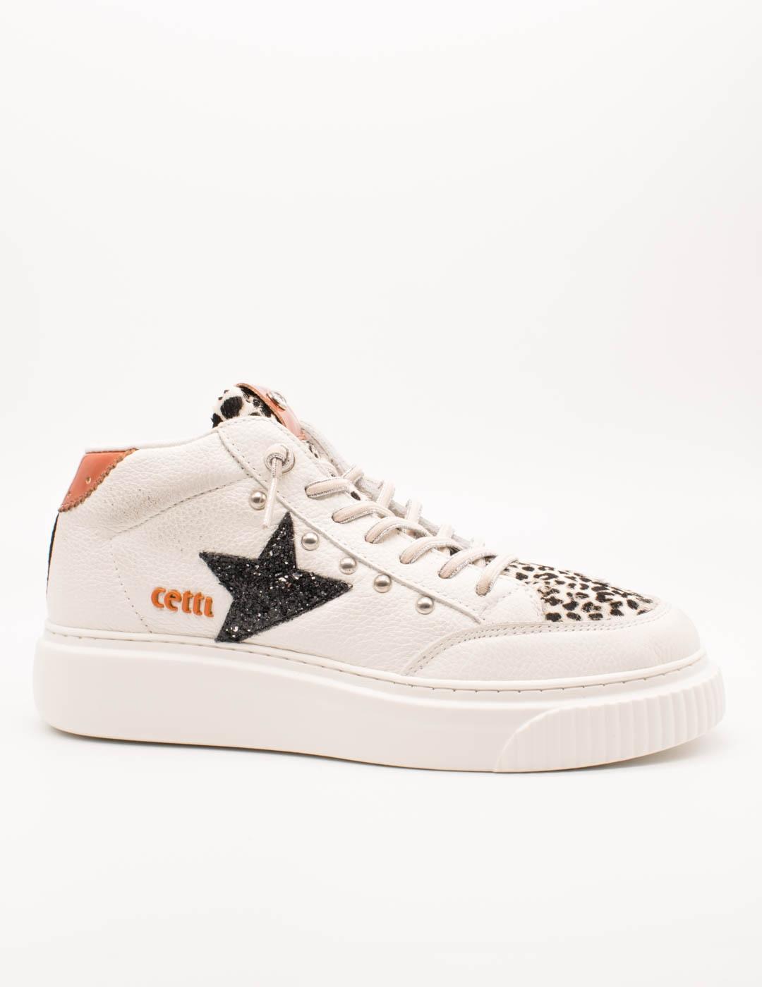 Deportivo Cetti C-1333 Fantasy Blanco-Leo Tachas de Mujer