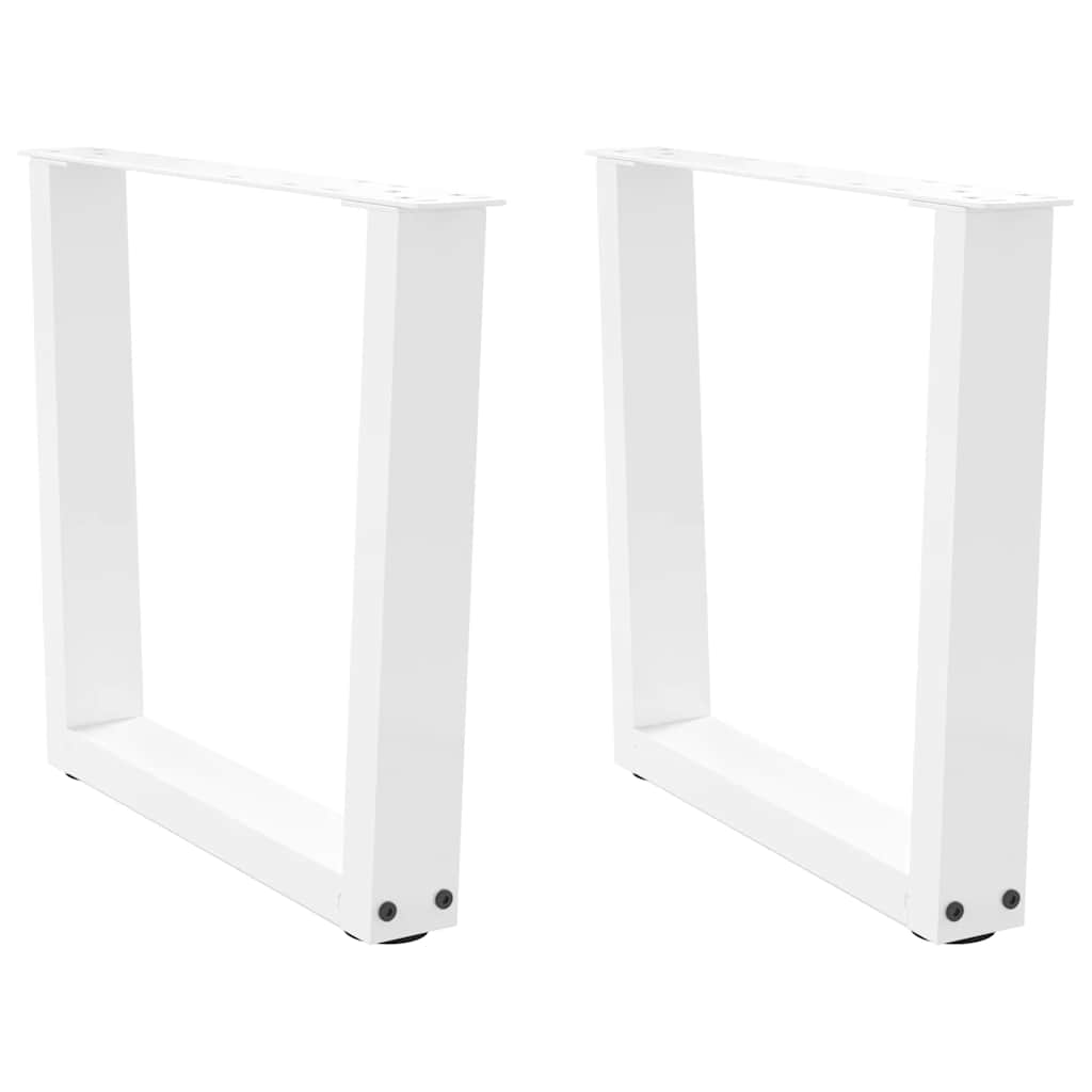 vidaXL Patas para mesa de centro en forma de V (2 unidades) 60 x (42-43,3) cm, acero