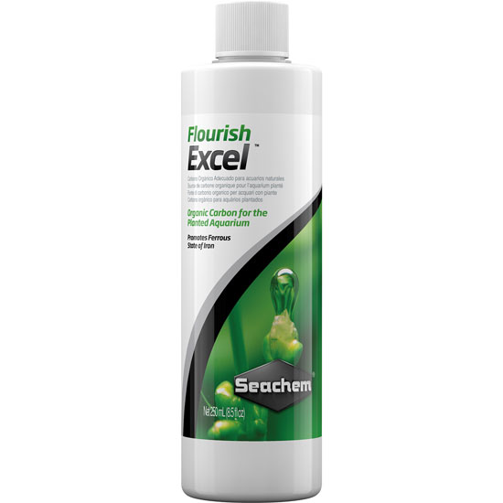 Seachem Laboratories Inc Seachem Flourish Excel 250ml - Fuente de Carbono para Plantas de Acuario - Anti-algas de Acuario - Promueve el Crecimiento de las Plantas