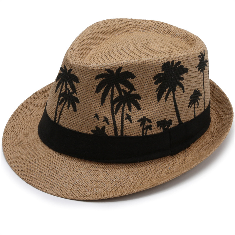 Sombrero de paja playero de ala corta, sombrero de paja para niños y niñas, sombrero para el sol en la playa de verano