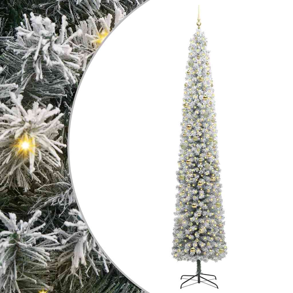 vidaXL Árbol de Navidad artificial Verde 300 cm PVC, Acero y Plástico Multicolor