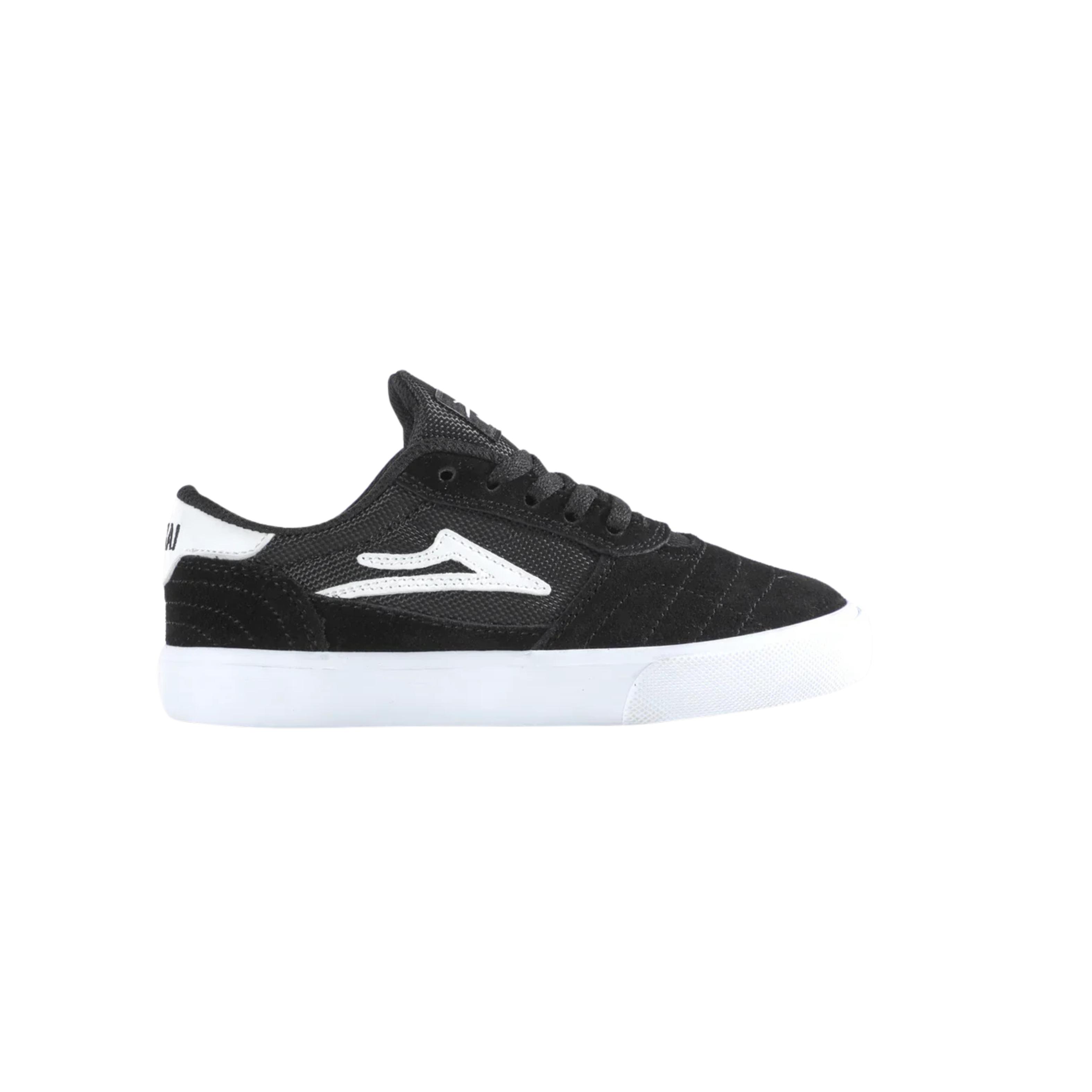 Zapatilla Lakai Cambridge Kids Black/White Suede