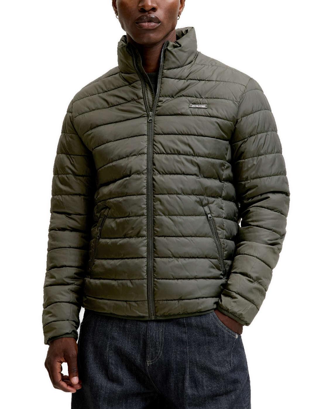 Chaqueta Jack&Jones Elvis verde sin capucha para hombre