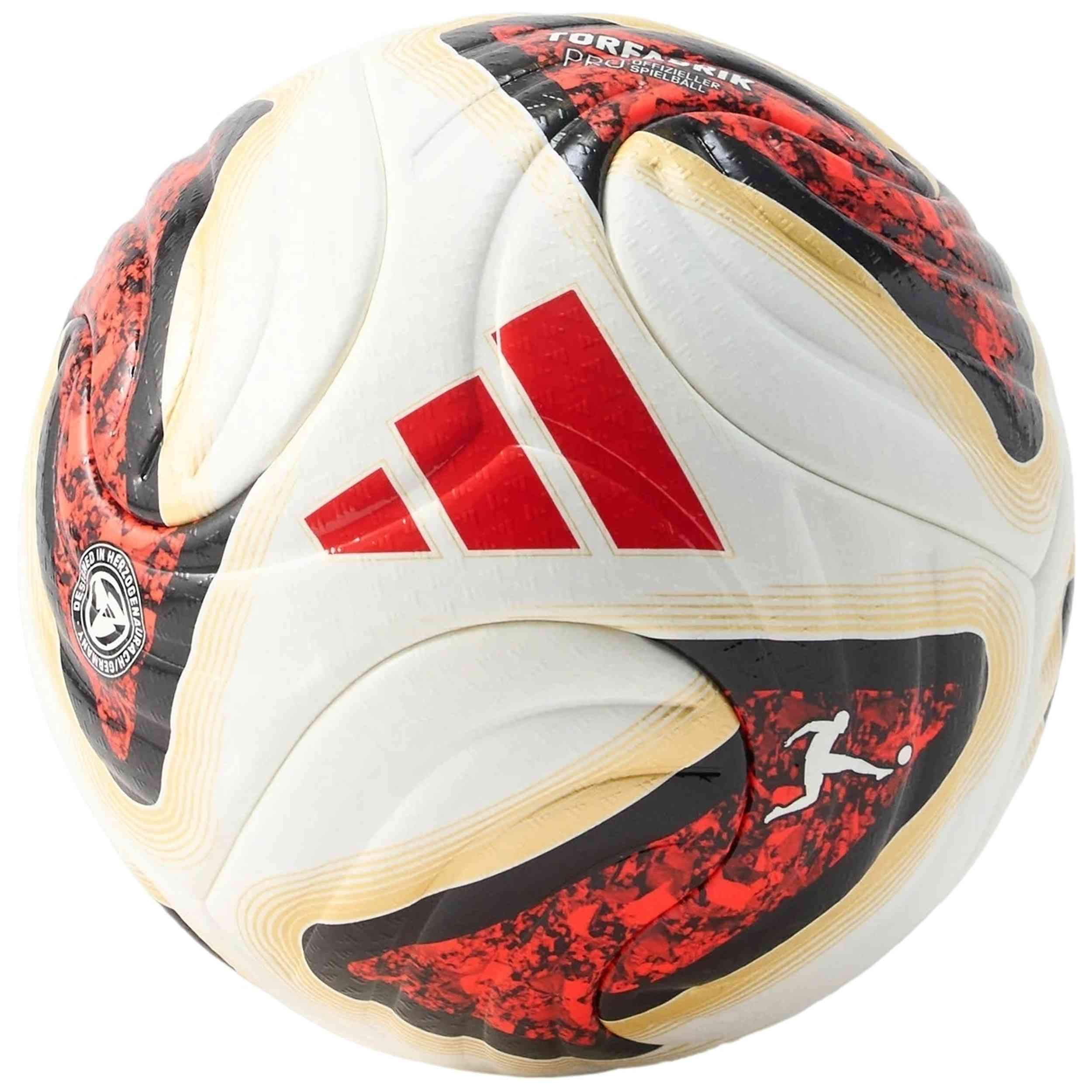 Balon De Futbol Adidas modelo Bundesliga 26/27 Torfabrik Pro "White / Black / Solar Red" para hombre y mujer en color Blanco