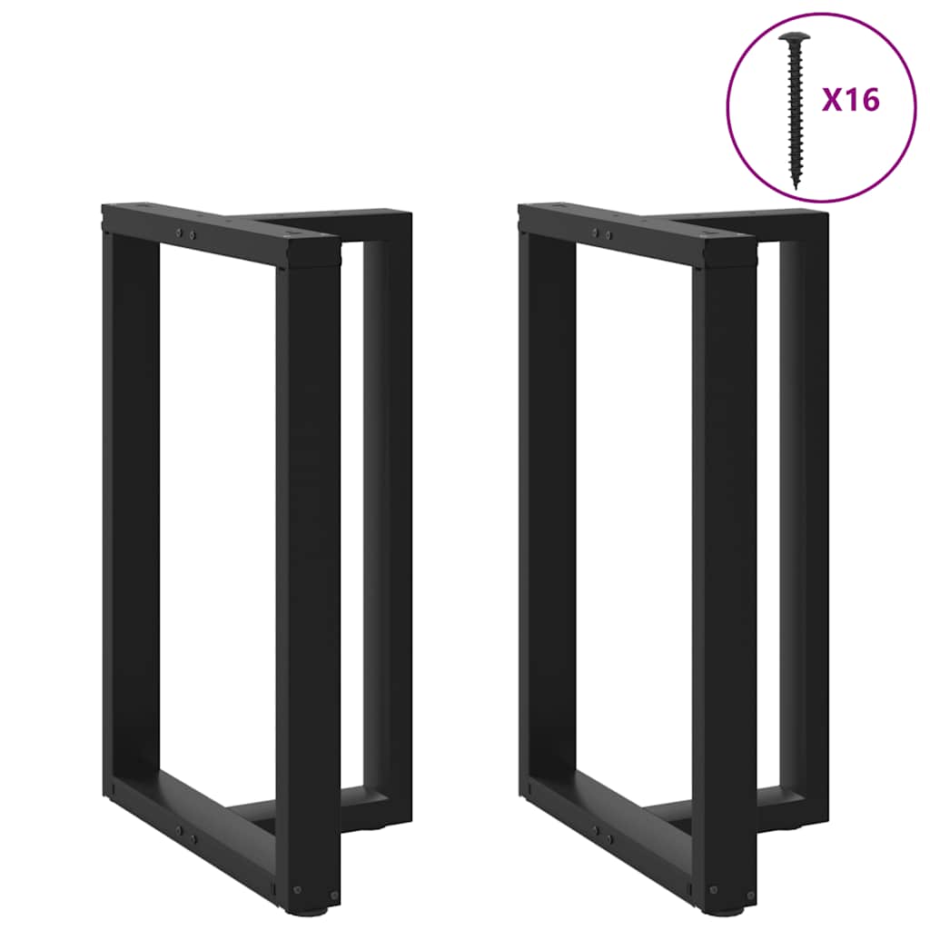 vidaXL Patas para mesa de bar en forma de T (2 unidades) 60 x 35 x (90-91) cm, acero