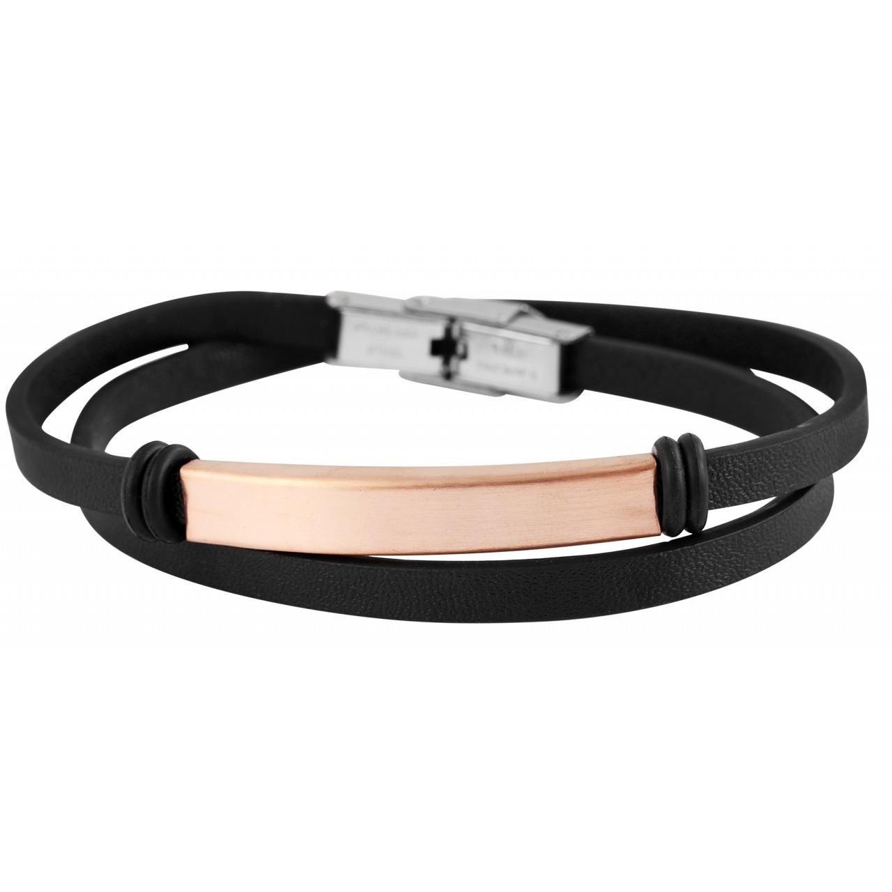 Akzent® Pulsera em Couro Genuíno