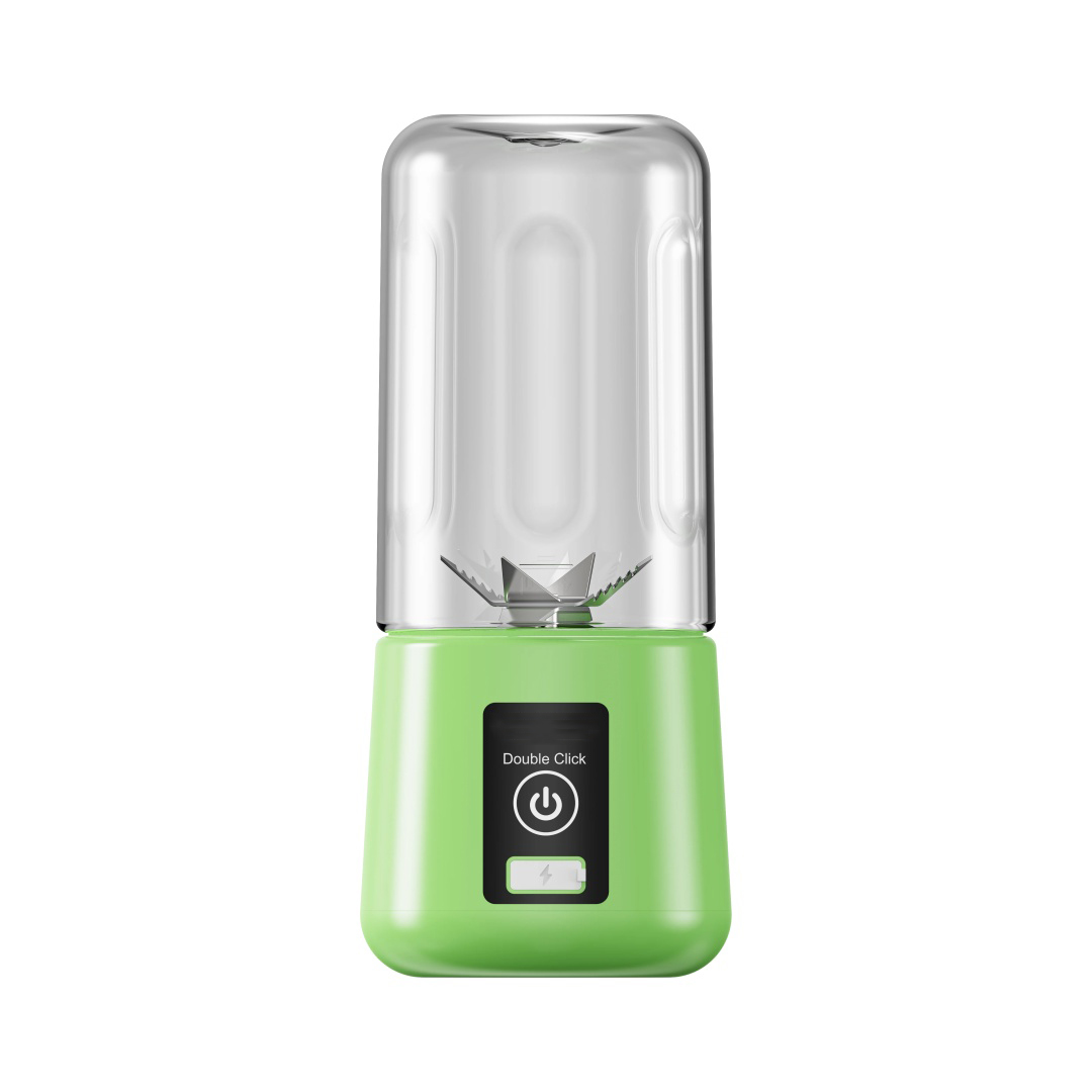Máquina Eléctrica para Hacer Zumo de Frutas de 450 ML, Vaso Portátil para Zumo, Exprimidor Multifuncional para El Hogar, Recargable por USB, Ideal para Viajes.