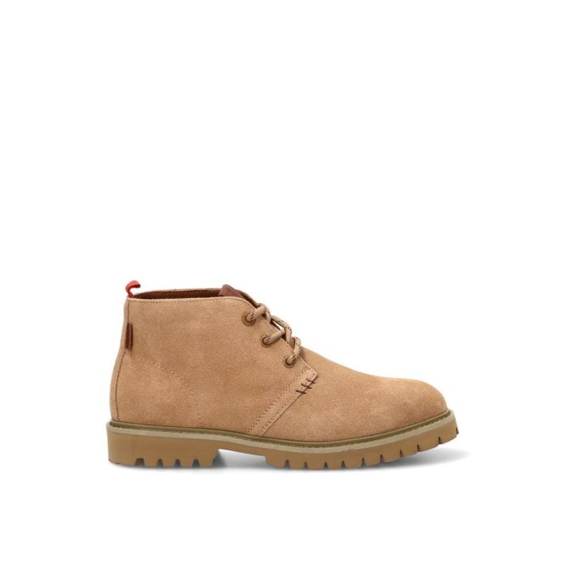 Botin Mustang - Hombre - Suela Plana - Modelo 84875 - Color Camel
