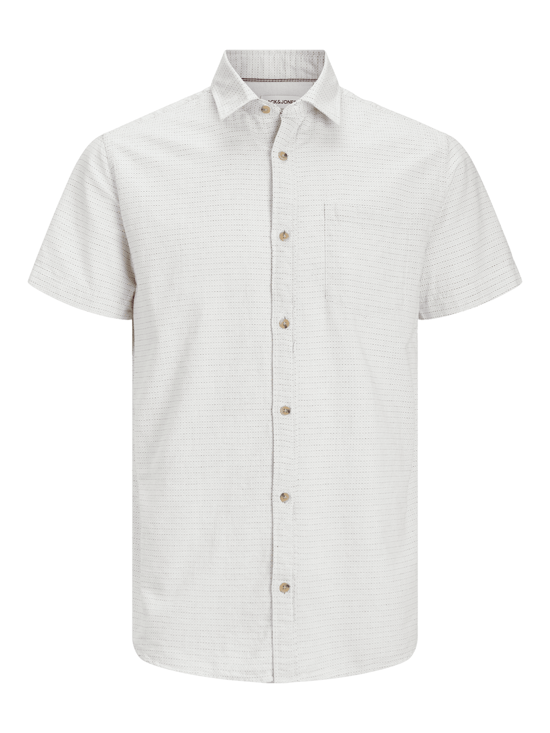 Jack & Jones mod. 12248524 Camisa m/c con rayas micropuntos