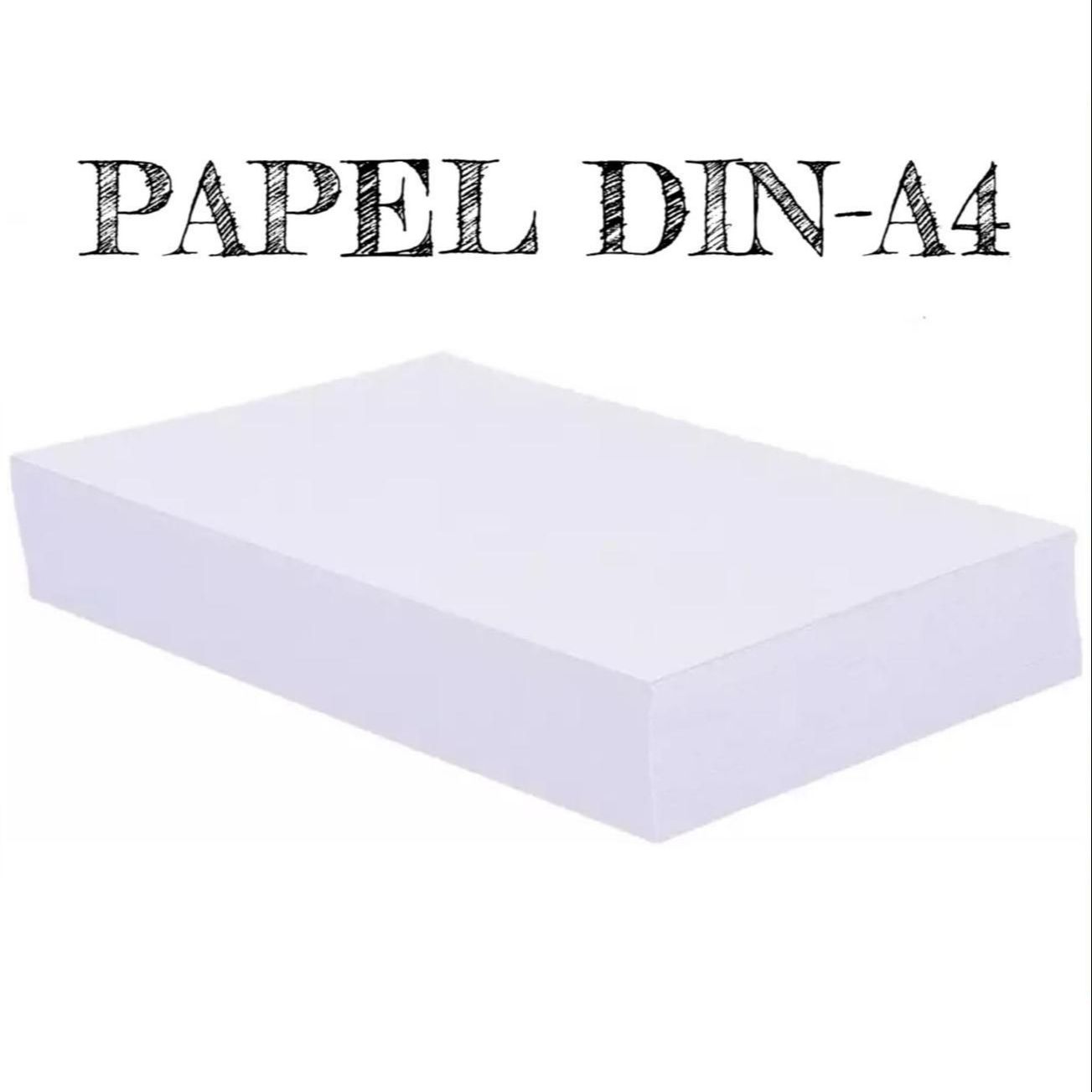 Folio Blanco Din A4 80gr, Papel Impresora 500 Hojas, Papel Blanco Premium para Impresora Multifunción, para Uso de Oficina, Material Escolar, Paquete de Impresión Multiusos