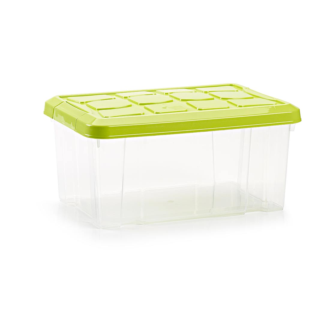 Plastic Forte Caja de Almacenaje 5 Litros Transparente Caja de ordenación de plástico, Contenedor de almacenamiento