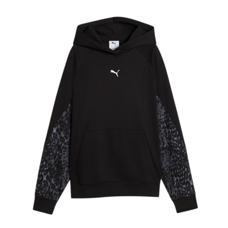 Sudadera Negra Puma Sport Animal Standard Hoodie Fl