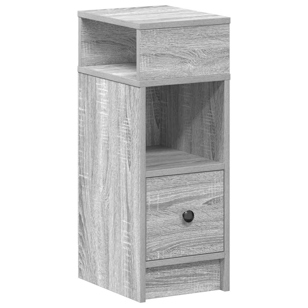 vidaXL Mesilla de noche con cajón 25x31x66 cm Multicolor
