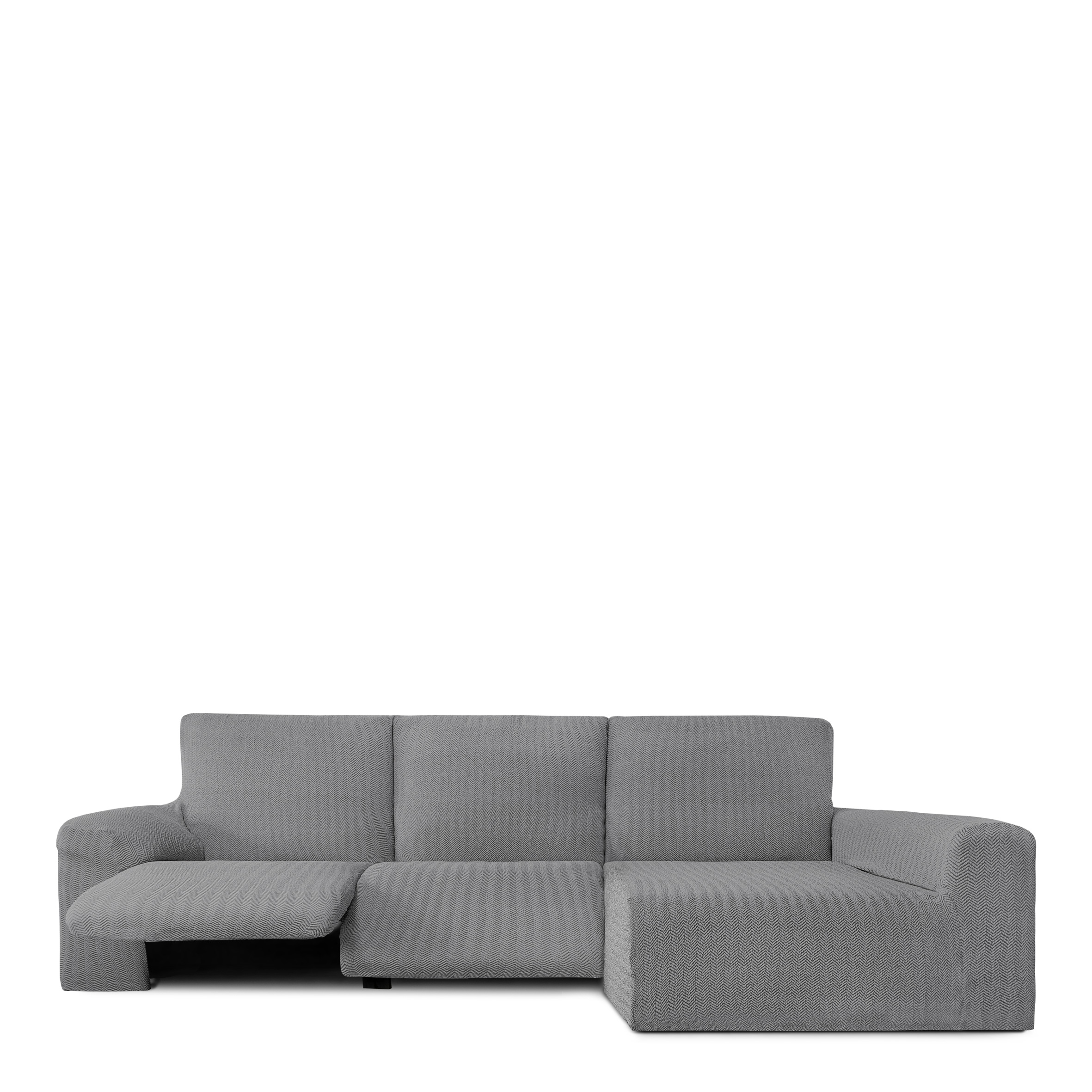 Funda Chaise Longue brazo largo derecha bielástica Jaz