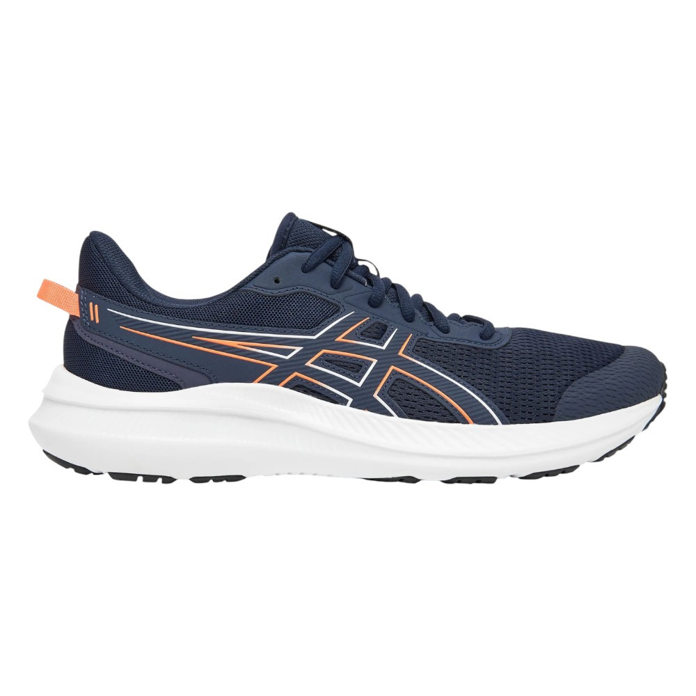 Zapatillas Asics Jolt 5 Azul Midnight Naranja Coral 1011B963-402 Running Hombre