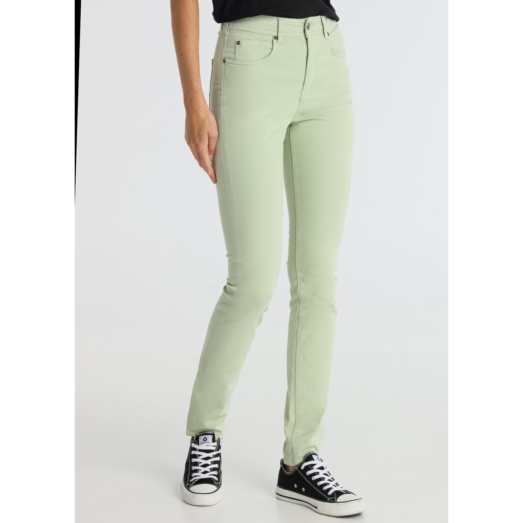 CIMARRON - CARLA-NECTAR - Pantalon Color - Flare - Tiro Largo Elastic Saten  - Tallaje en Pulgadas- Tallaje en Pulgadas