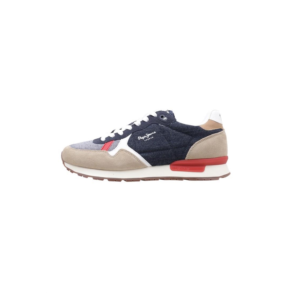 Pepe Jeans BRIT MAN HERITAGE DEN Deportivas Planas Hombre Azul