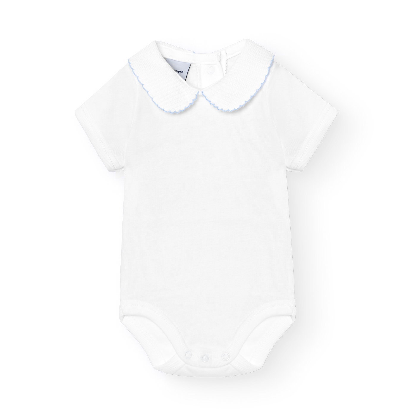 Basicos Babidu pack de 2 bodys manga corta cuello bebe pique